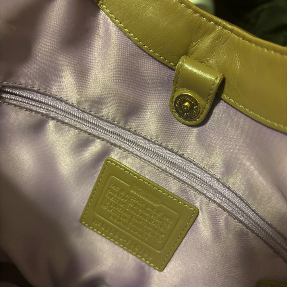 Coach Brown and Silver Signature Tote - Picture 2 of 12